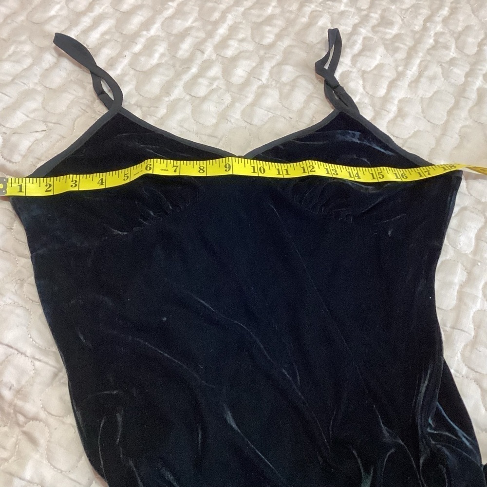 NEW Band of the Free Velvet Girl Crush Midi Dress Black Ribbon Tie Back M - Picture 6 of 9